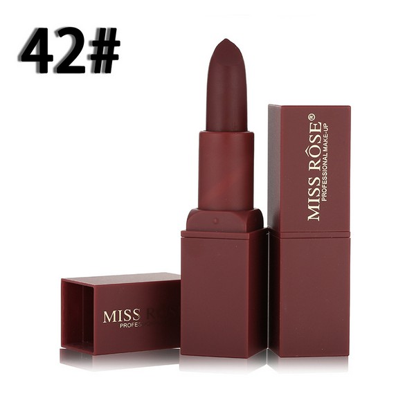 [ Chính hãng ] Son sáp Miss Rôse vỏ vuông cao cấp siêu lì và mịn môi tone nude Châu Âu | BigBuy360 - bigbuy360.vn