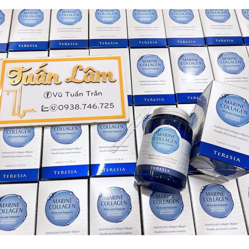 MẶT NẠ TINH CHẤT COLLAGEN TƯƠI HÀN QUỐC MARINE TERESIA - TRẮNG DA, CĂNG BÓNG, TRẺ HÓA DA, CHỐNG LÃO HÓA HIỆU QUẢ - 13487