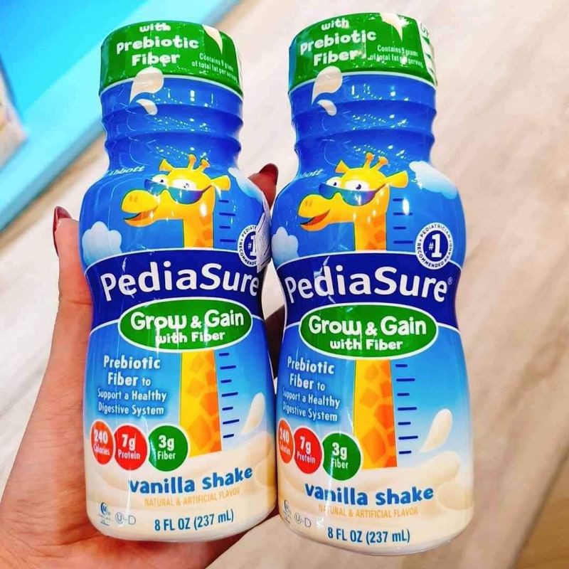 [Combo 24 chai - date 2022] Sữa Pediasure mỹ dạng nước thêm chất xơ 237ml