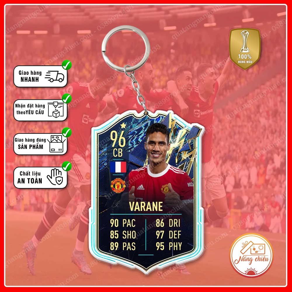 Móc khóa thẻ CLB bóng đá Manchester United ☘️Quà Tặng Nắng Chiều☘️