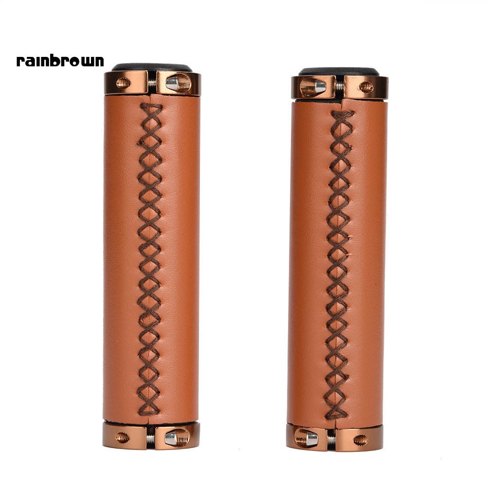 1 Cặp Bọc Tay Lái Xe Đạp Leo Núi Bằng Da Giả Chống Trượt