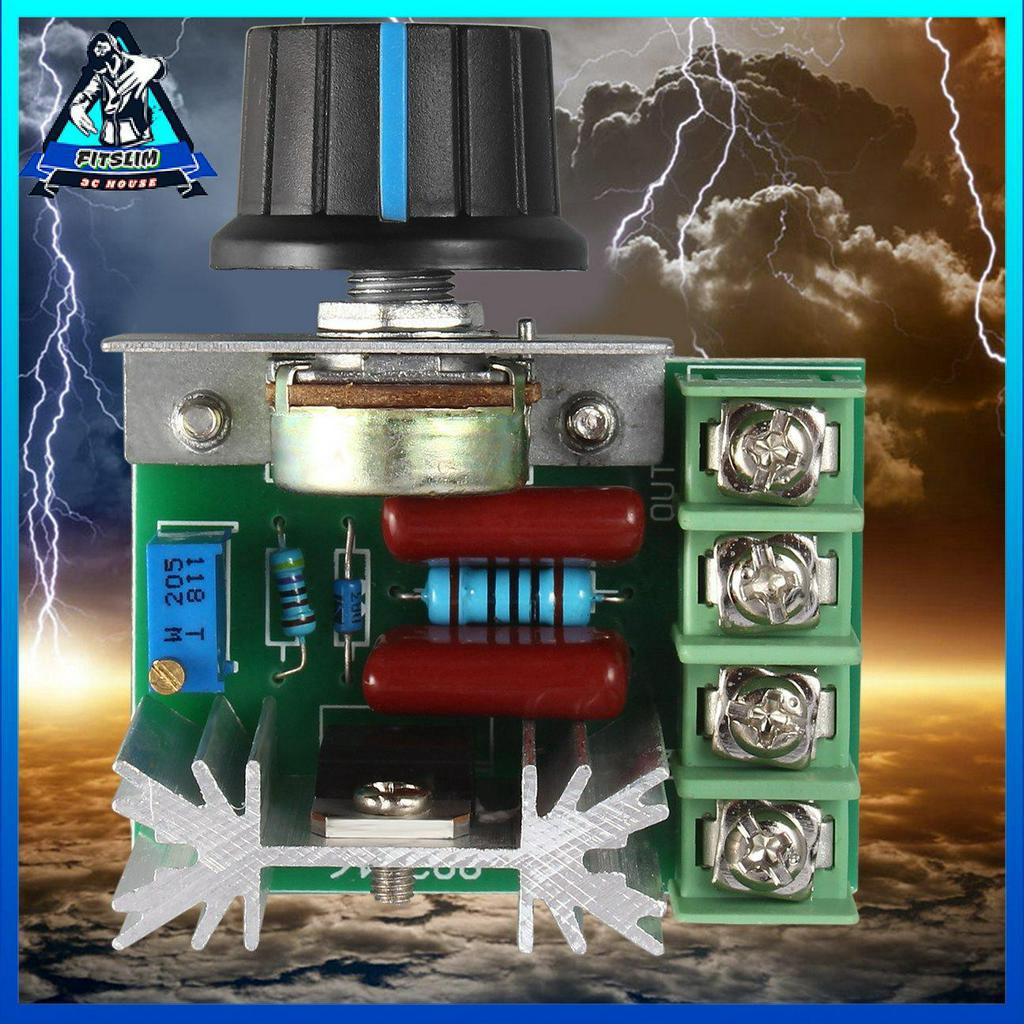 Bộ điều khiển tốc độ 220V 2000W điều chỉnh điện áp SCR điều chỉnh độ sáng làm mờ điều nhiệt