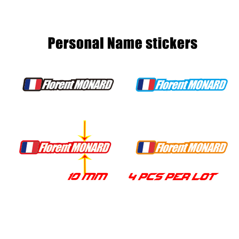 （retcmall）Tên logo Hình dán khung tùy chỉnh xe đạp Mtb Rider Id Mũ bảo hiểm Trang trí Decal Vinyl Bảo vệ chống nắng Phụ kiện đi xe đạp Miễn phí Vận chuyển