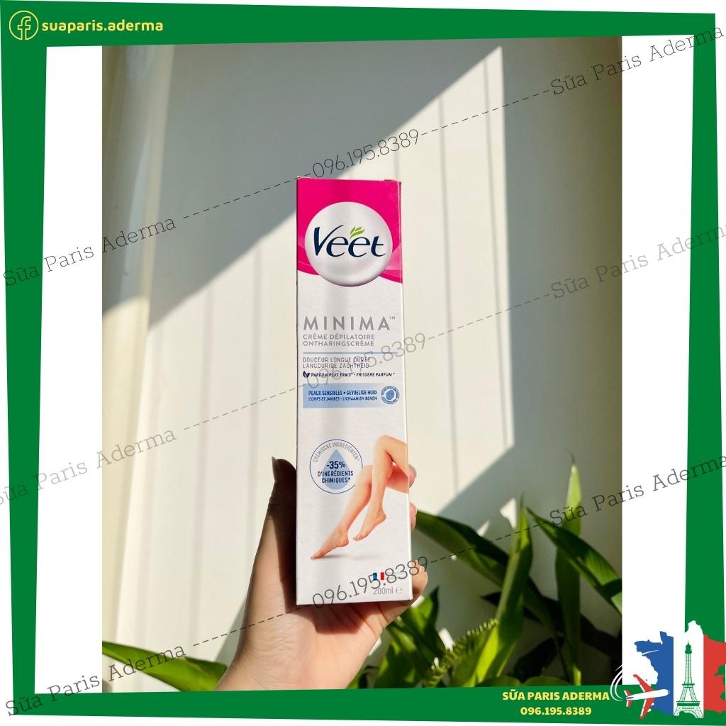 Kem tẩy lông Veet mina creme normal skin body&amp;legs nội địa pháp, cho làn da sạch, mịn màng và an toàn - Sữa Paris Aderma