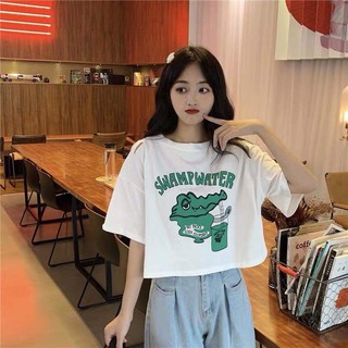 [FREESHIP ĐƠN TỪ 50K] Áo croptop cá sấu Swamp NTA0220