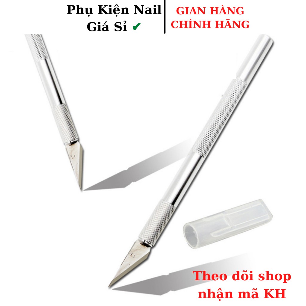 Dao cắt bột nail inox ( tặng kèm theo 5 dao