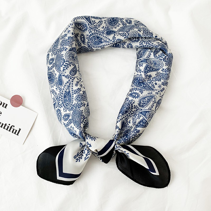 Khăn Lụa Vuông 70x70cm Jussy Fashion Kiểu Khăn Turban Nữ Quàng Cổ Khăn Bandana Trùm Đầu Quấn Tóc Làm Áo Yếm Lụa Cao Cấp