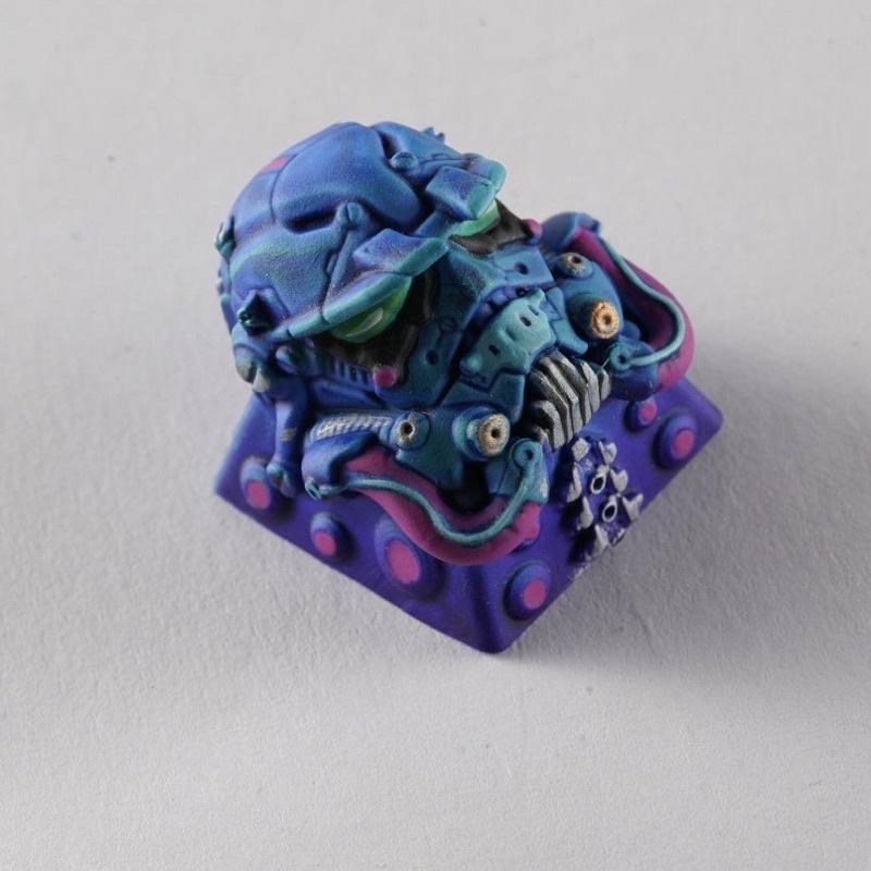 Nút bàn phím cơ Cyberpunk trooper .Keycap resin Cyberpunk trooper.Keycap Artisan