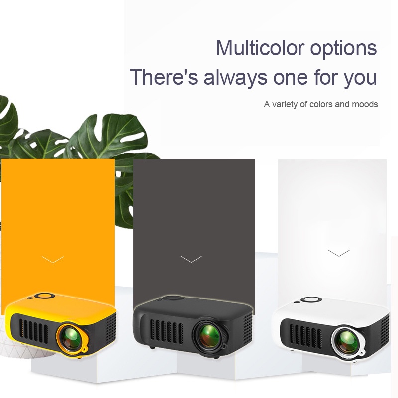 Máy chiếu điện thoại di động mini A2000 Máy chiếu siêu nhỏ thông minh HD 1080P Trẻ em tại nhà