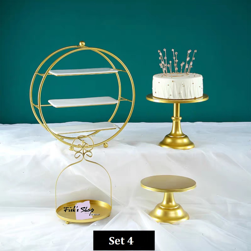 Khay đựng bánh sinh nhật, điểm tâm set 2 3 4
