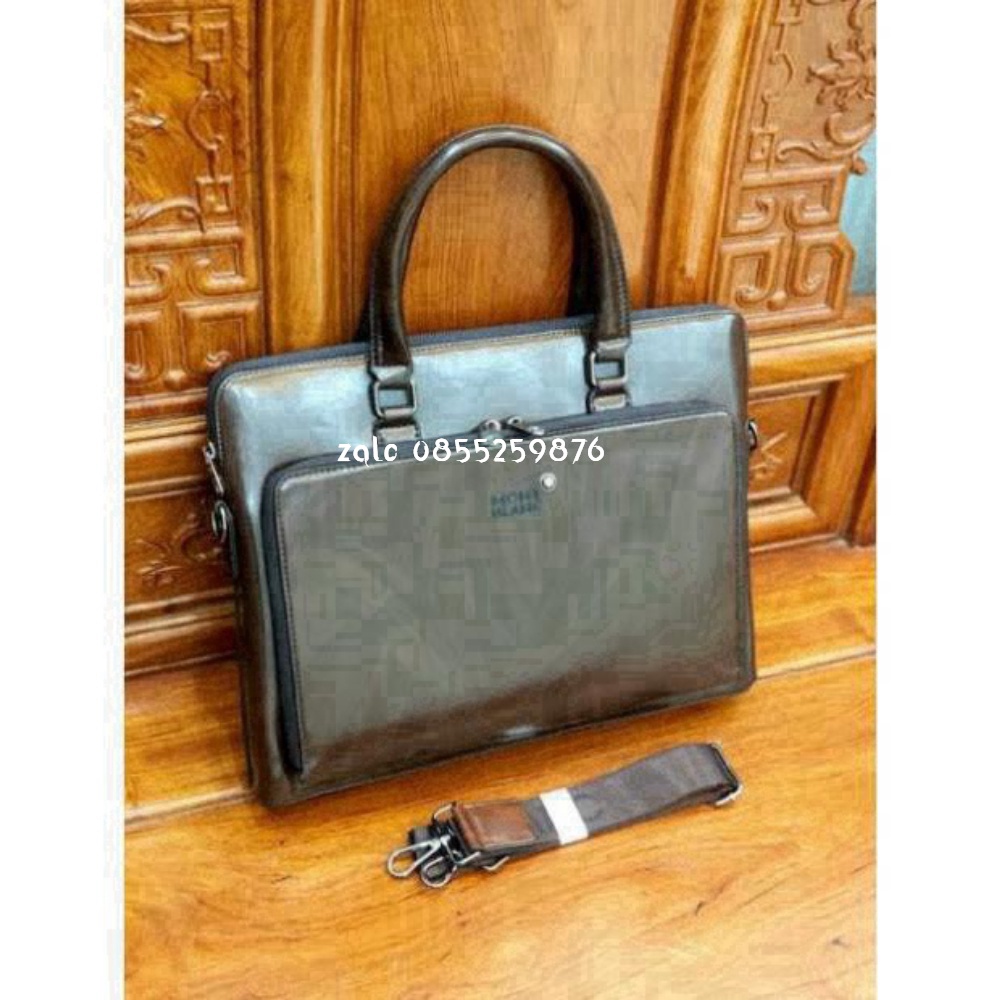 ❤️𝙁𝙍𝙀𝙀𝙎𝙃𝙄𝙋❤️ Cặp công sở Mont mẫu mới da bò xịn ngăn khoá bên ngoài | BigBuy360 - bigbuy360.vn