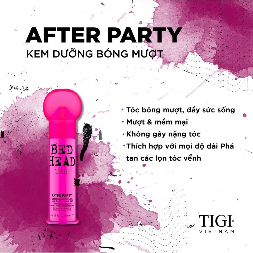 (Tặng Lược) Kem Làm Mềm Mượt TIG Bedhead After Party 100ml - Chính Hãng