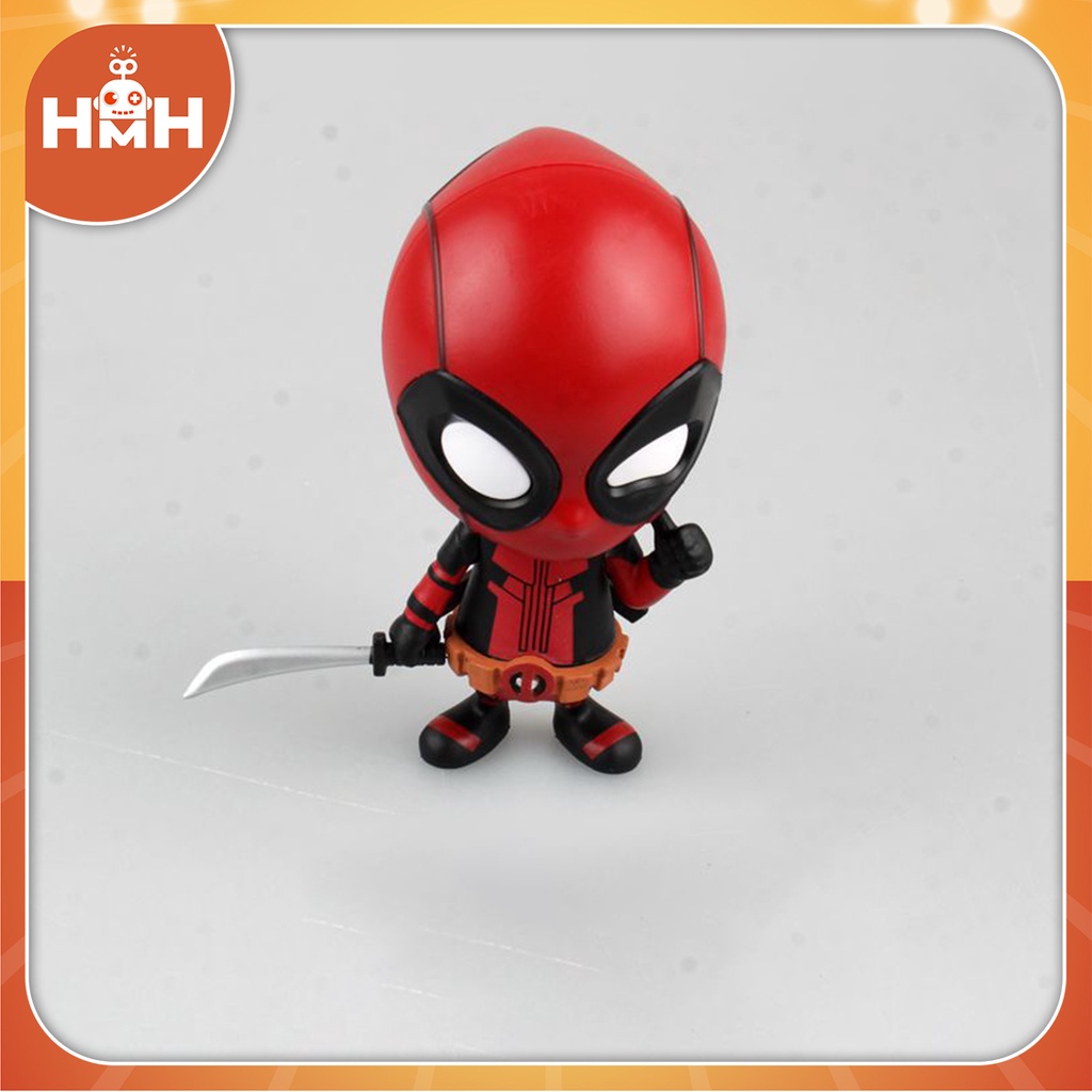 Mô hình Deadpool chibi - Đồ chơi trang trí Deadpool dễ thương, hài hước đầu lúc lắc lò xo
