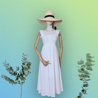 Váy maxi 2 dây, chất liệu thô cao cấp