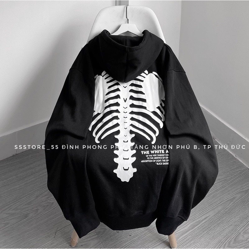 Áo Khoác Hoodie Unisex Chất Nỉ Ngoại, Áo Tay Phồng In Hình Bộ Sương Cực Chất shopkunngo