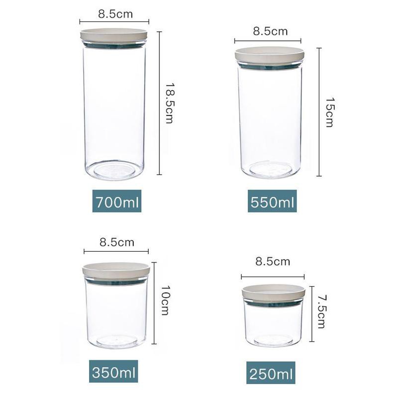 Hũ Nhựa Đựng Gia Vị Có Nắp Đậy Phong Cách Nhật Bản M1Y9