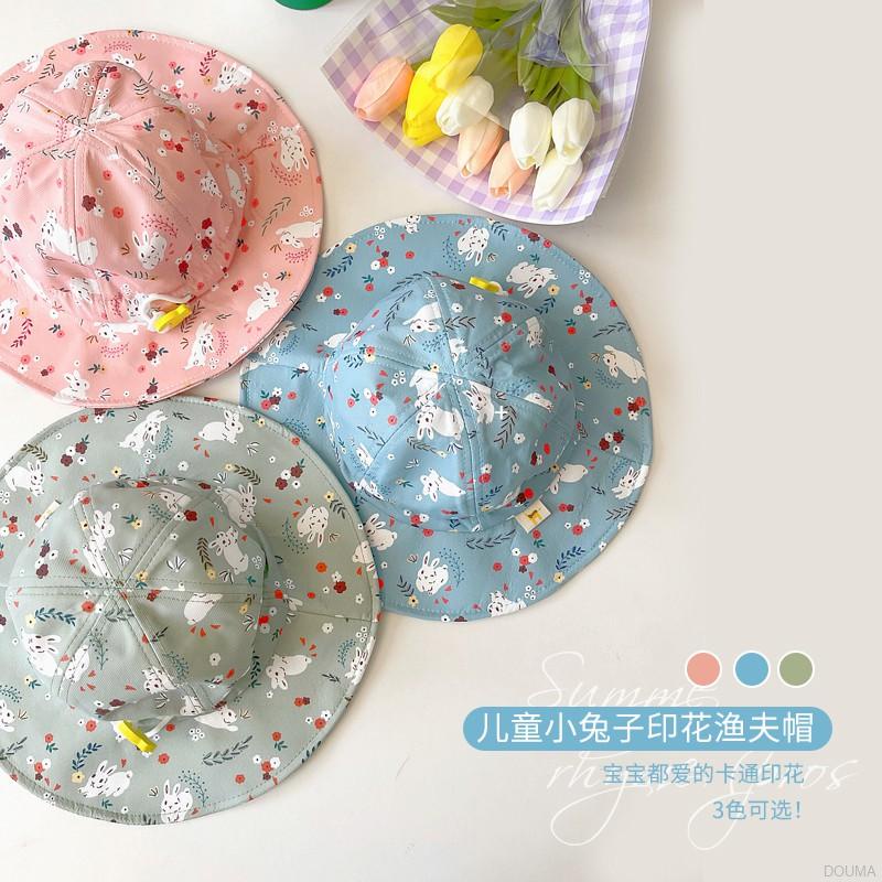 Mũ nồi hỗ trợ che nắng in họa tiết hoạt hình động vật thời trang mùa hè cho bé