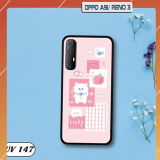 Ốp lưng oppo a91/ oppo reno3 lưng nhám viền dẻo