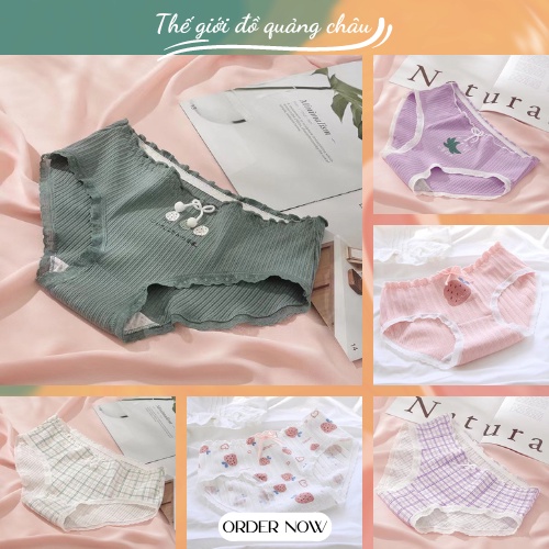 Quần lót nữ cotton thông hơi nâng mông, co giãn đa dạng mẫu mã - Hàng Quảng Châu Cao Cấp