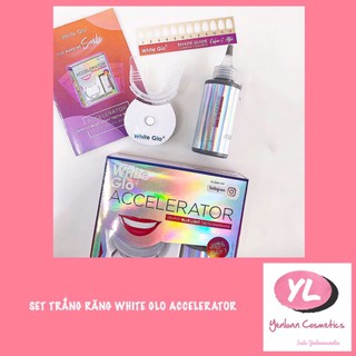 Set trắng răng White Glo Accelerator