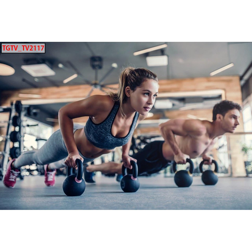 Tranh dán tường phòng gym GY 14