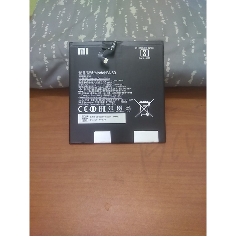 Pin máy tính bảng Xiaomi Mipad 4 BN60 zin, thay pin mipad 4 BN60 chính hãng