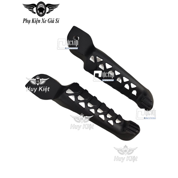 Cặp Gác Chân Sau Malaysia Nhôm CNC Đúc Đặc Nguyên Khối Gắn Tất Cả Dòng Xe Honda, Yamaha U-MS5161