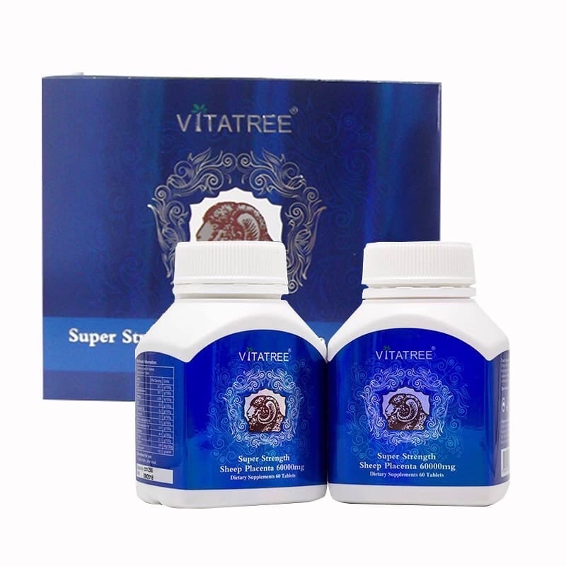 Nhau Thai Cừu Vitatree 60000mg Hộp 60 Viên Úc