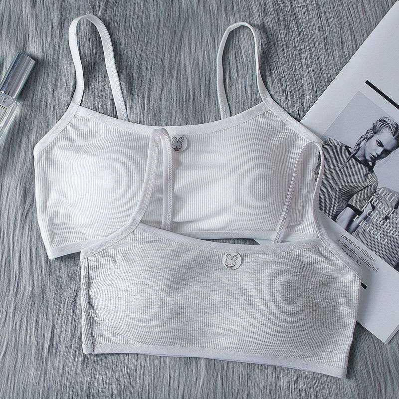Áo Bra Nữ Thỏ Cotton Học Sinh Có Miếng Đệm