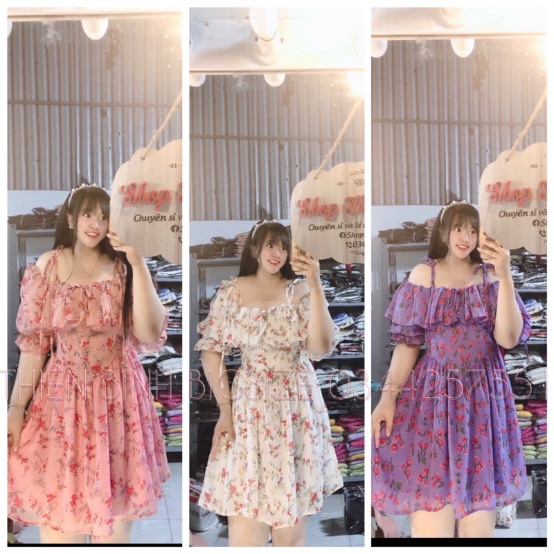 Bigsize 60-90kg By Thiên Bình)ĐẦM TRỄ VAI BÈO CÔNG CHÚA MINI