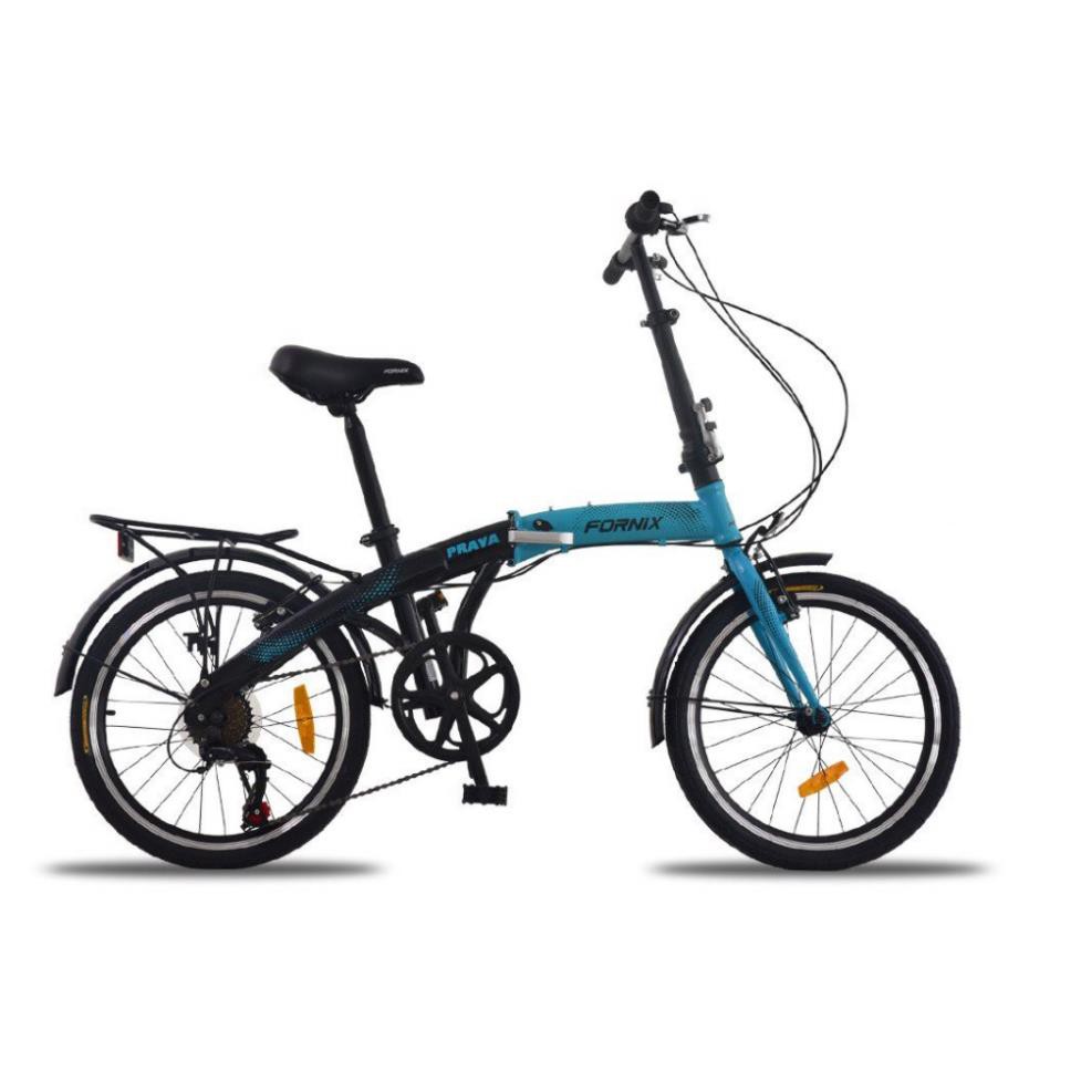 Xe đạp gấp FORNIX PRAVA màu xanh dương đen - LHệ Gian Hàng để nhận KM Ạ