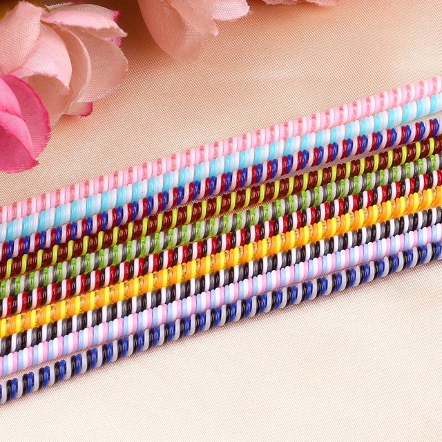 Dây Xoắn Quấn Bảo Vệ Cáp Sạc Usb Dài 140cm DIY Màu Sắc Ngẫu Nhiên