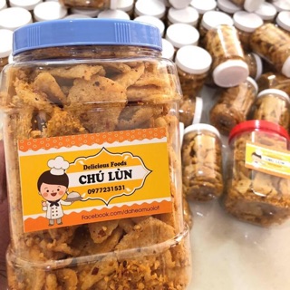 [550g] Da heo muối ớt chiên giòn Chú Lùn - KHÔNG ĐƯỜNG, ĐẢM BẢO ĂN DAS - KETO