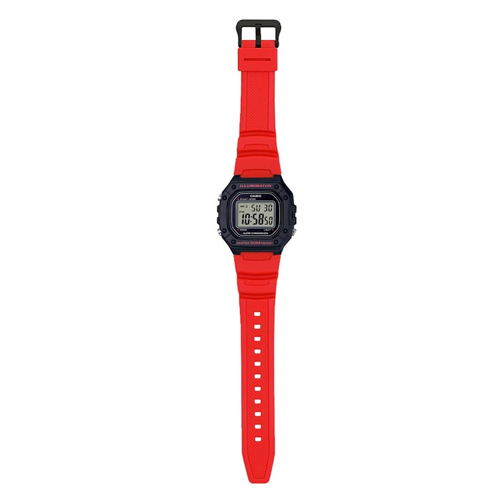 Đồng Hồ Nam Casio Dây Nhựa Trẻ Trung W-218H-4BVDF Chính Hãng