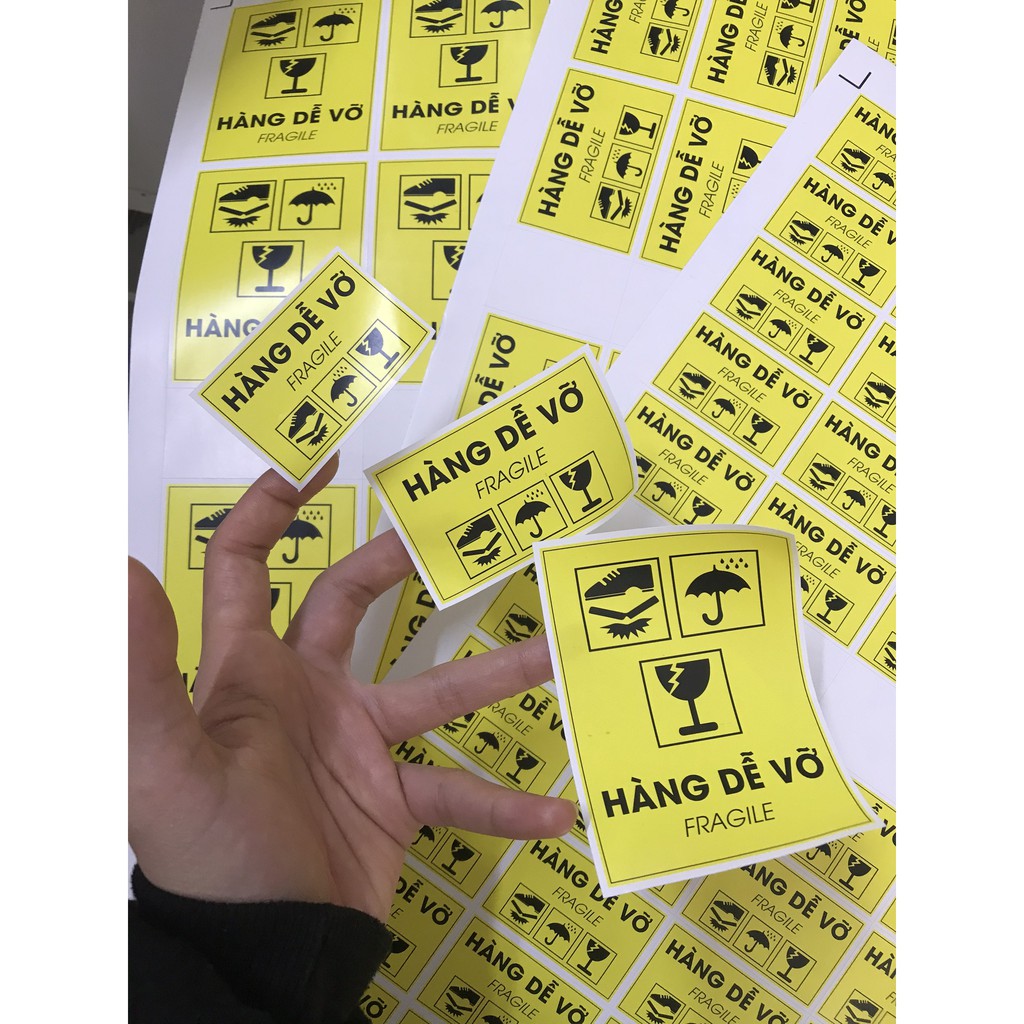 Decan - tem dán hàng dễ vỡ, xin nhẹ tay