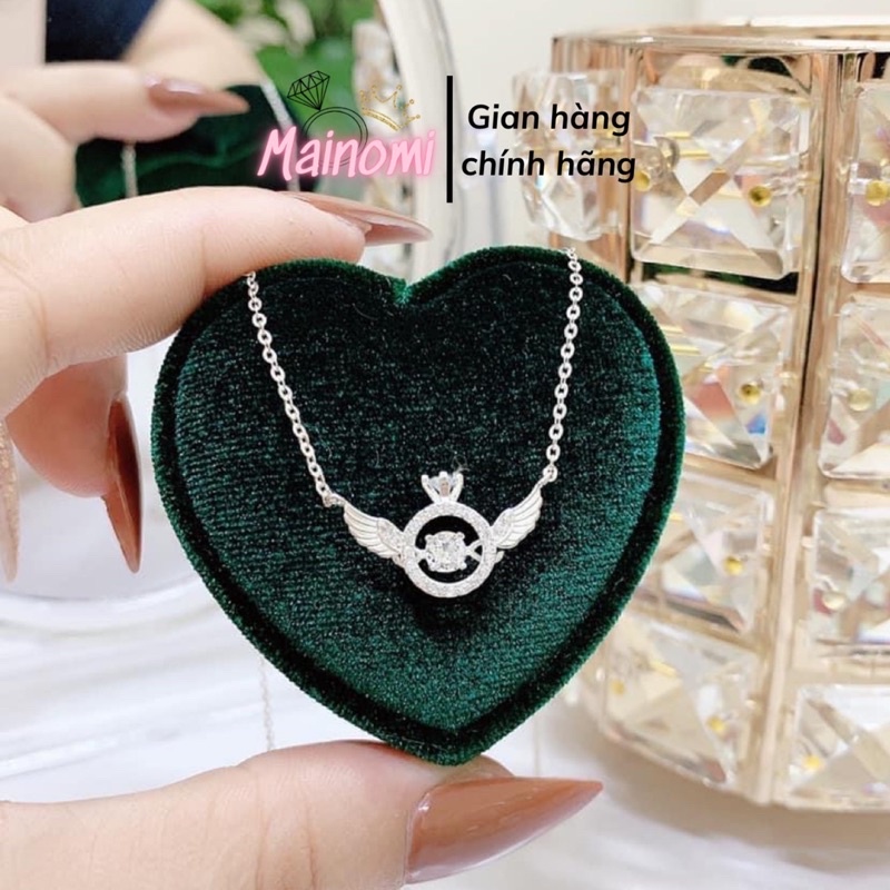 Dây chuyền Bạc liền mặt, dây thiên thần mẫu mới siêu Hot. Hàng làm kĩ dày dặn bóng đẹp long lanh Mainomi Shop Bạc Xinh