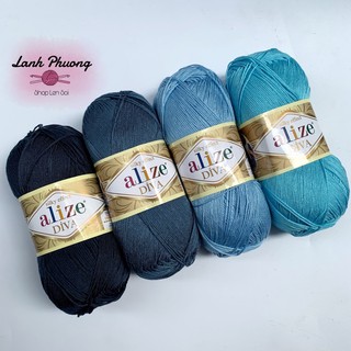 Sợi mùa hè alize diva 100 gram móc áo