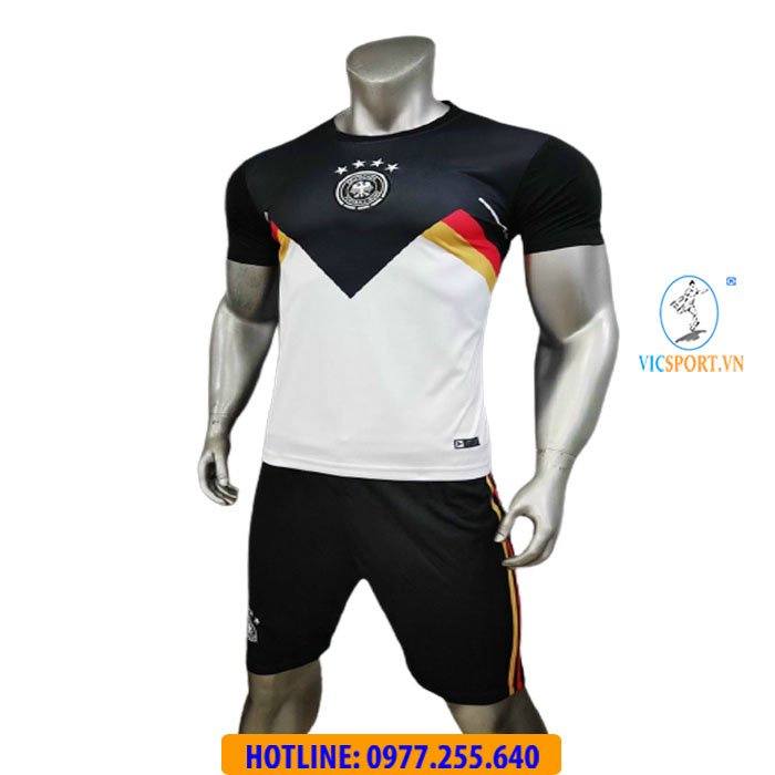 Áo Bóng Đá Trẻ Em Đội Tuyển Đức, Quân Áo Đá Banh cho bé Gemany  22-23 thun lạnh siêu mát - Vicsport