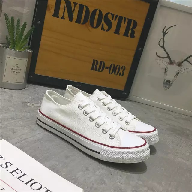 Giày ⚡Converse Classic Trắng⚡ [ Full Box + Bill ] Cổ Thấp, Cao - Sneaker CV Trắng Cao Cấp HCM