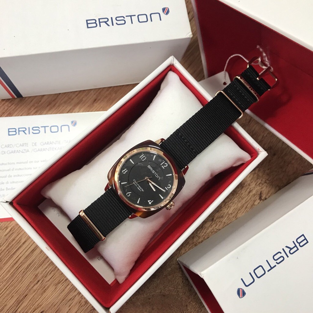 Đồng Hồ Briston Chính Hãng Nam Nữ - Nato Đen 36mm