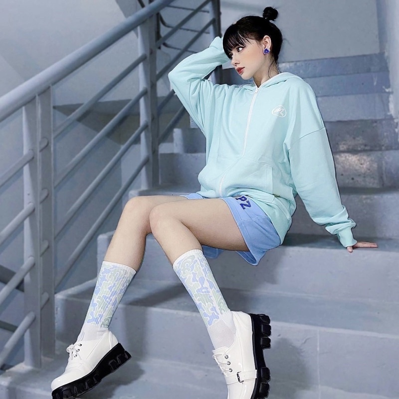 UPZ Áo Khoác Hoodie Dây Kéo In Unicorn Play Zone Chữ Bảy Màu