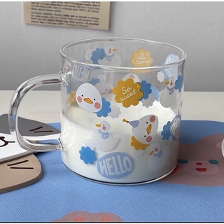 Ly thuỷ tinh vịt trắng hello