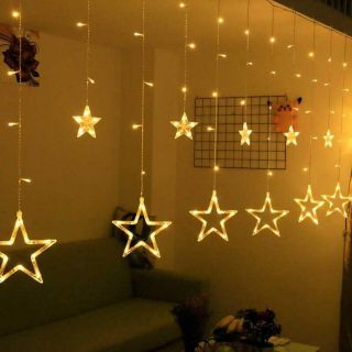 ĐÈN NHÁY MÀNH SAO/ MÀNH Noen TRANG TRÍ HÌNH NGÔI SAO/ noen 5M 12 BÓNG LED