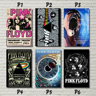 Poster Ban Nhạc floyd Màu Hồng / Trang Trí Tường