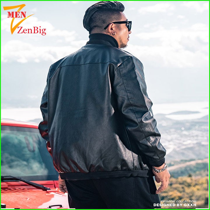 áo khoác da nam 2 lớp size big size dành cho người béo, người mập có bụng | BigBuy360 - bigbuy360.vn