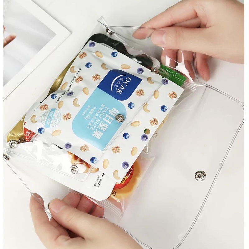 Ví tiền mini trong suốt cao cấp phong cách Hàn Quốc