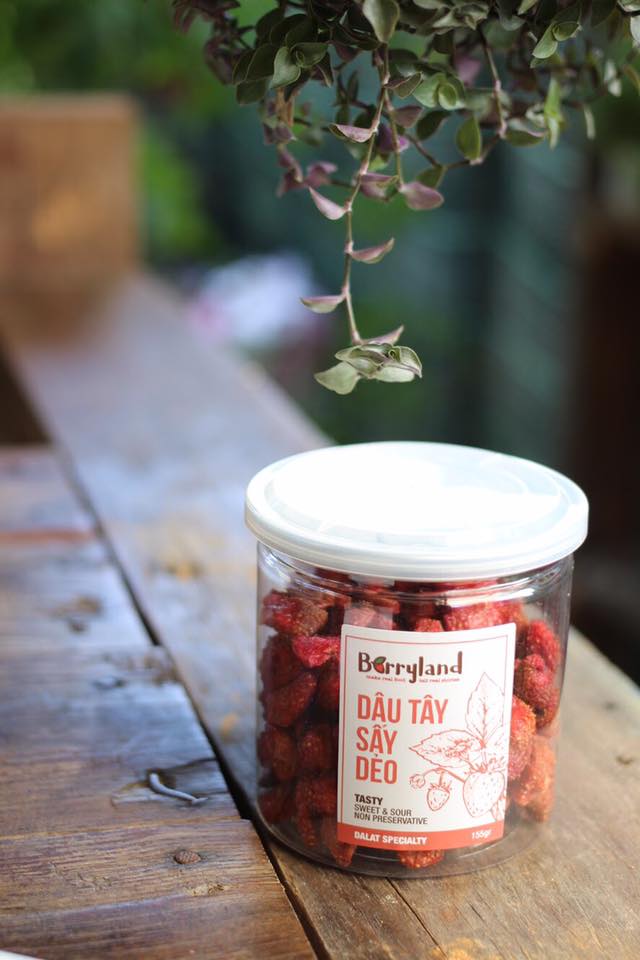 Dâu tây sấy dẻo Đà Lạt BerryLand 155g