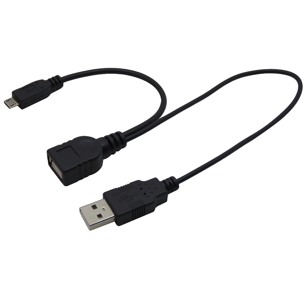 Cáp chữ Y chuyển đổi đầu Micro USB sang cổng USB OTG +cáp nguồn USB tiện dụng