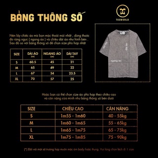 Áo thun Wash đen T-shirt Teeworld