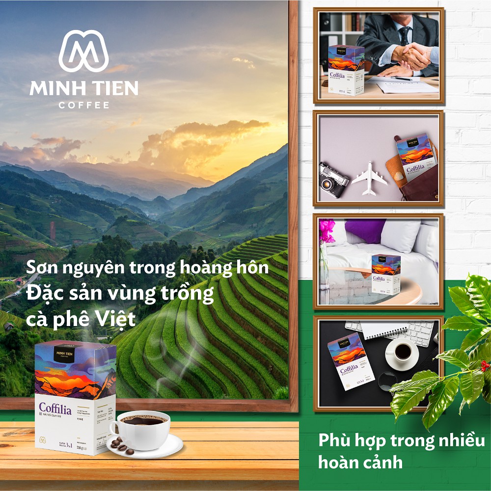 [Mua 2 tặng 1 hộp hòa tan 216g]Cà phê hòa tan 3in1 sạch nguyên bản Coffilia - Vị nhẹ 216g (hộp 12 gói) | BigBuy360 - bigbuy360.vn